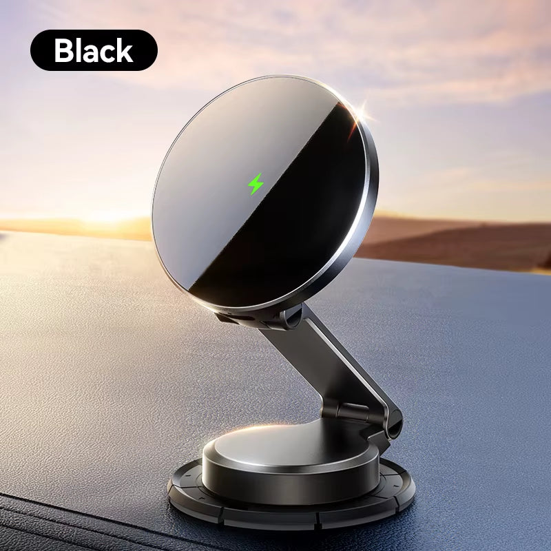 Joyroom Magnetic Car Mount N55 Strong Magnet 15W Wireless Charging 360° Rotation Foldable Phone Holder Fast Car Charger JR-ZS408